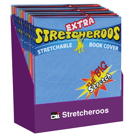 Charles Leonard Extra Stretcheroos Bookcovers, Assorted Colors, PK36 34516ST